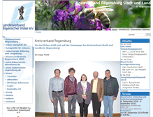 Tablet Screenshot of kreisverband-regensburg-bienen.lvbi.de